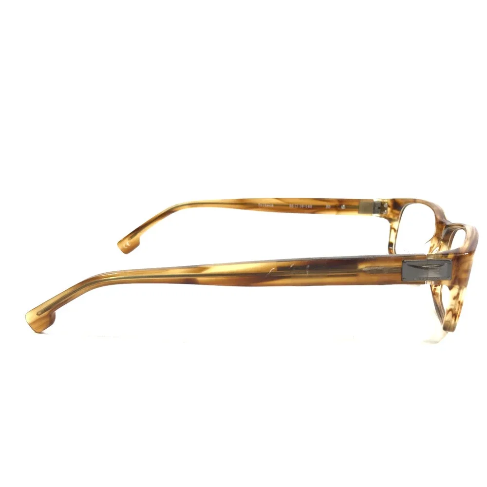 Republica Eyeglasses Frame Tribeca BD Striped Brown Horn Rectangle 55-16-140